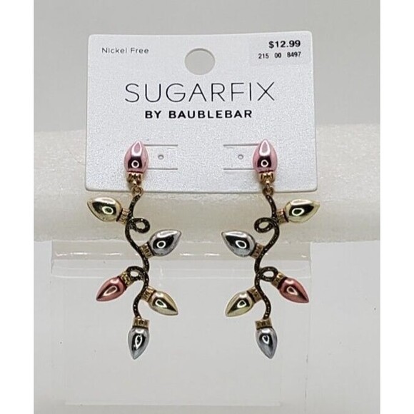 BaubleBar Jewelry - Christmas Lights Drop Earrings ~ Holiday Multicolor ~ Sugarfix by BaubleBar NWT